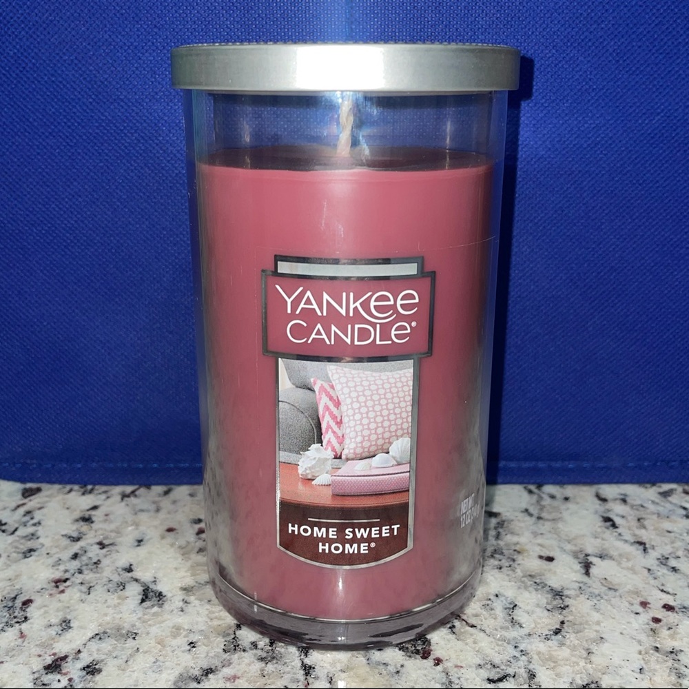 YANKEE CANDLE HOME SWEET HOME MEDIUM TUMBLER PILLAR CANDLE 12 oz
